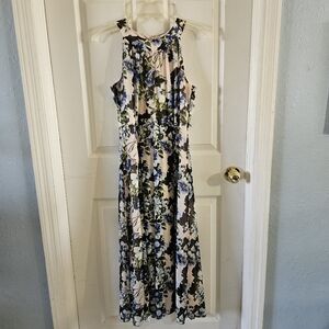 Tommy Hilfiger Floral Maxi Dress - Blue and Black